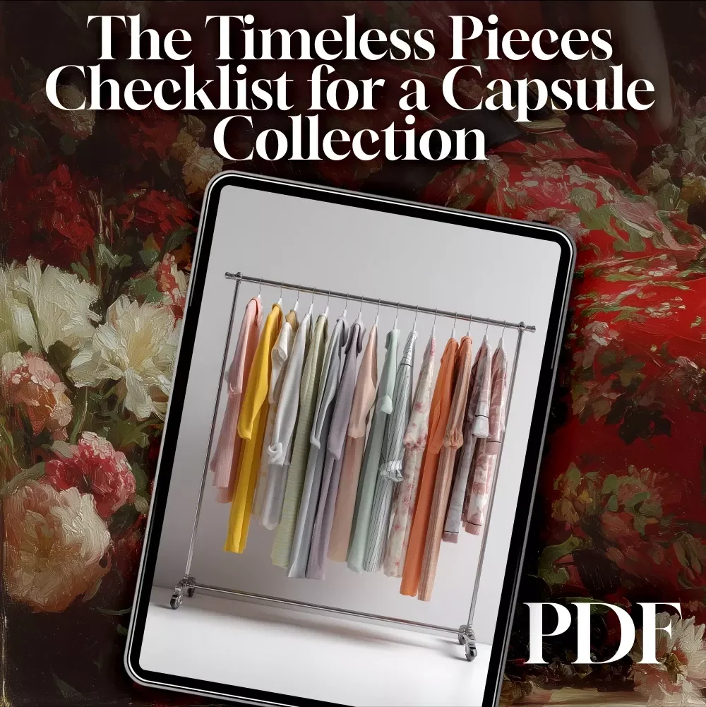 The Timeless Pieces Checklist for a Capsule Collection | Minimalist Wardrobe Guide, Capsule Wardrobe Checklist, Closet Essentials PDF, Digital Download