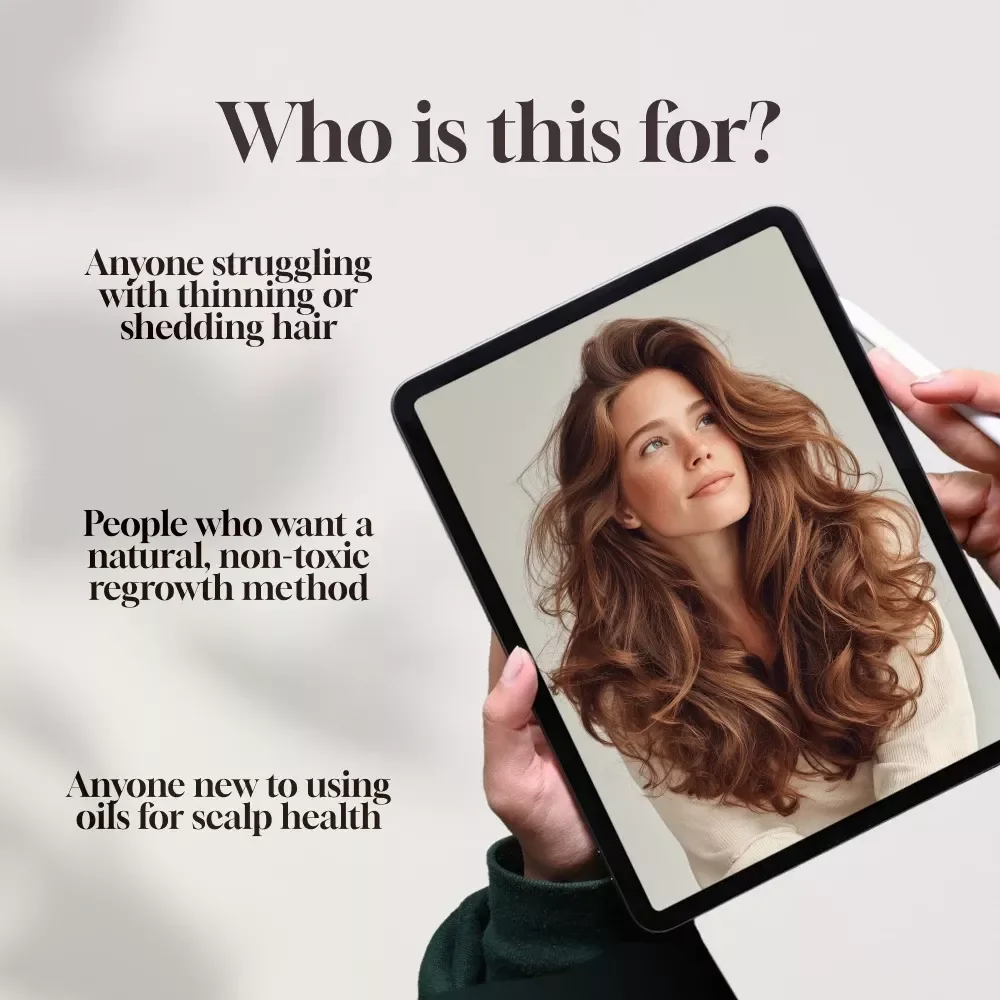 Root Revival: A Beginner’s Guide to Natural Oils for Hair Regrowth | Hair Loss eBook | Scalp Oil Routine Checklist | Digital Download Guide
