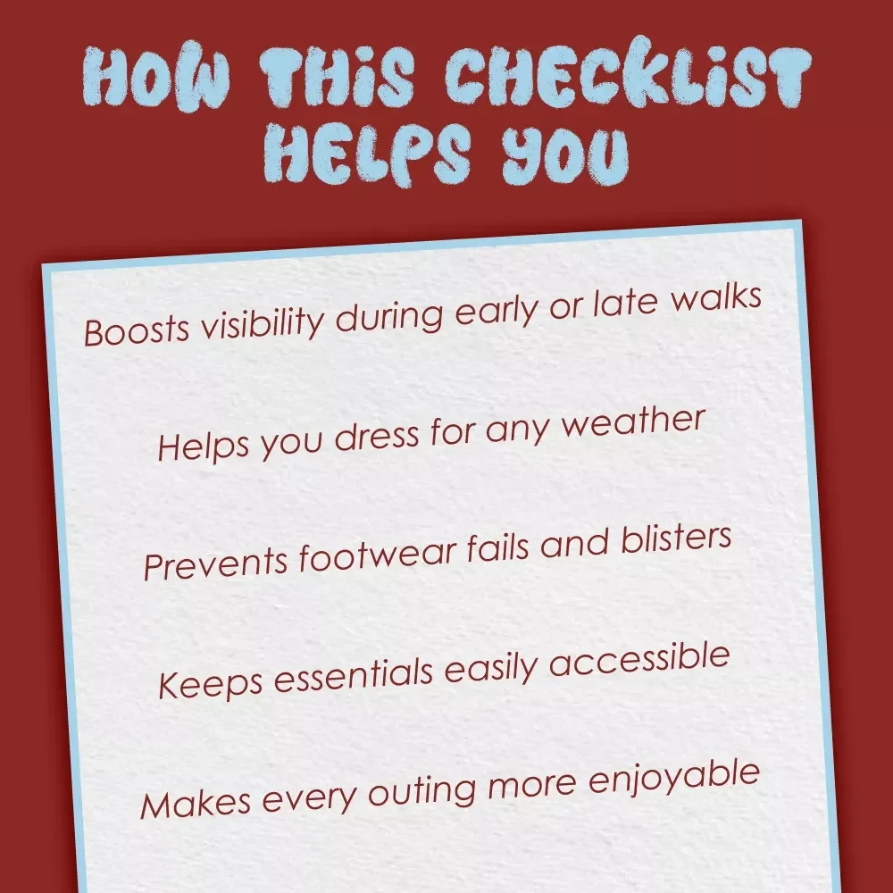 Safety Checklist: Outfits & Accessories for Pet Walks | Dog Walking Checklist | Pet Walking Essentials Guide | Digital Download