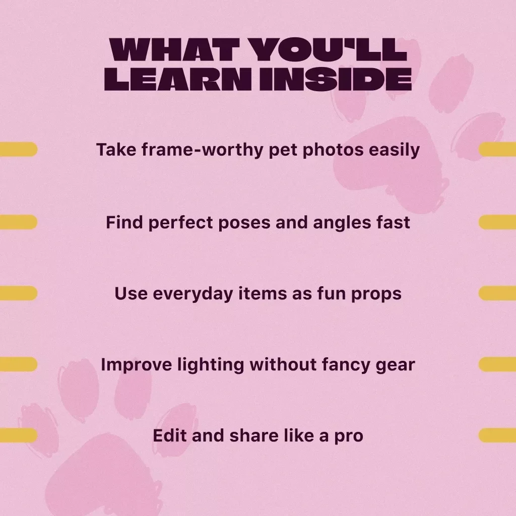 Cute Pet Photo Shoot Guide | Pet Photography eBook, Pet Photo Checklist, How to Take Cute Pet Photos, Digital Download