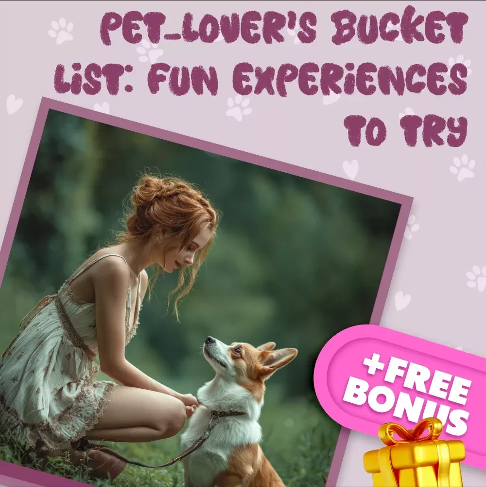 Pet-Lover’s Bucket List: Fun Experiences to Try | Printable Pet Checklist | Dog & Cat Activities | Pet-Themed Digital Download for Pet Owners