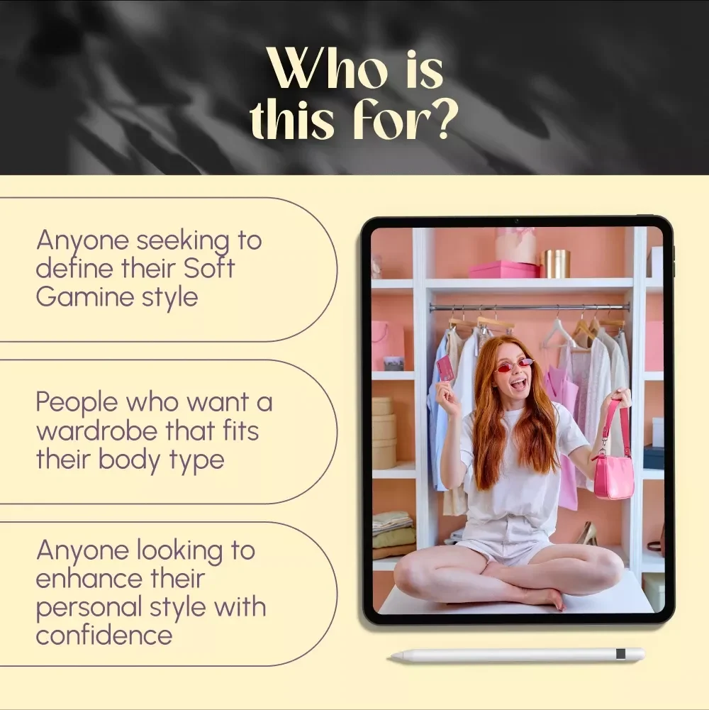 Chic Contrast: The Ultimate Soft Gamine Style Guide – Kibbe Soft Gamine Fashion eBook