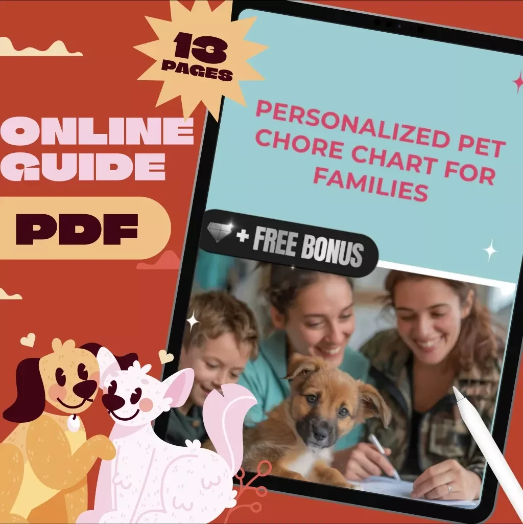 Personalized Pet Chore Chart for Families | Printable Pet Care Guide | Family Pet Routine Planner | Pet Responsibility Chart for Kids