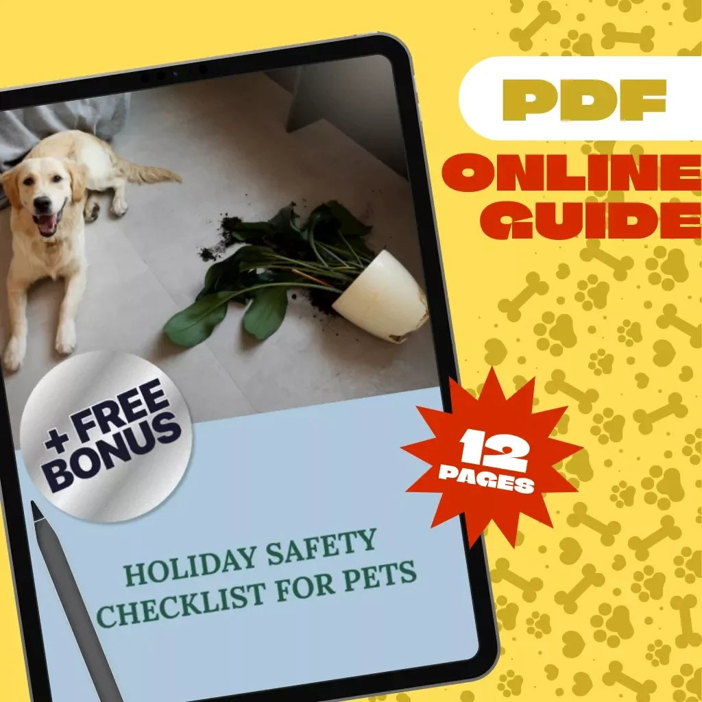 Holiday Safety Checklist for Pets | Pet-Safe Holidays Guide | Pet Holiday Safety eBook | Holiday Travel with Pets | Digital Download