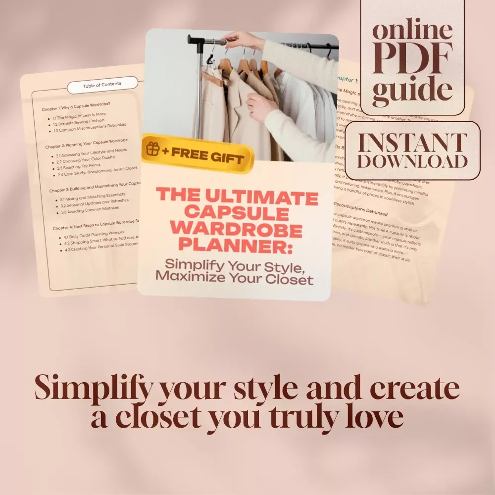 The Ultimate Capsule Wardrobe Planner: Simplify Your Style, Maximize Your Closet | Capsule Wardrobe Planner Guide for Minimalist Fashion & Closet Organization