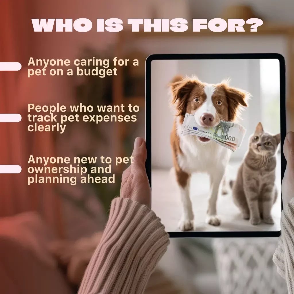Pet Expense & Budget Tracker Guide | Digital Download Budgeting Guide for Pet Owners | eBook + Checklist | Pet Financial Planner PDF