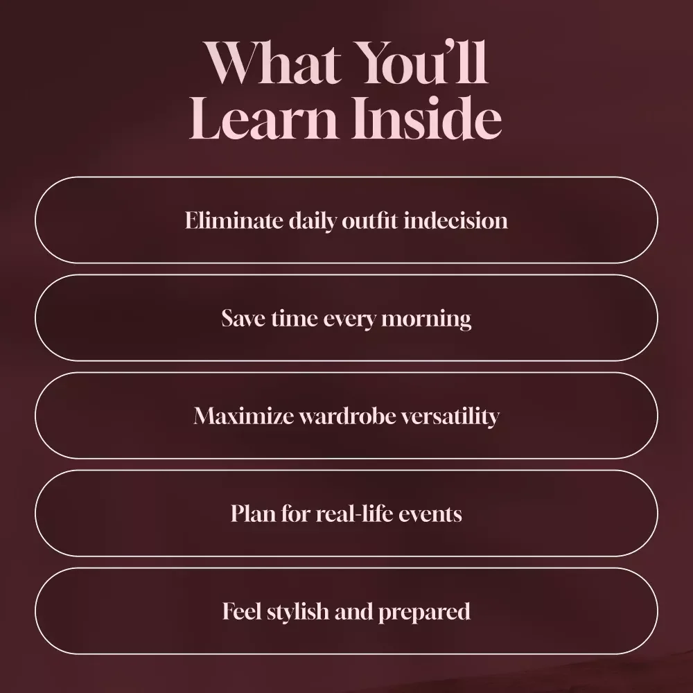 Monthly Outfit Planner | Digital Guide for Confidence, Time-Saving & Style | Capsule Wardrobe Checklist & 4-Week Strategy