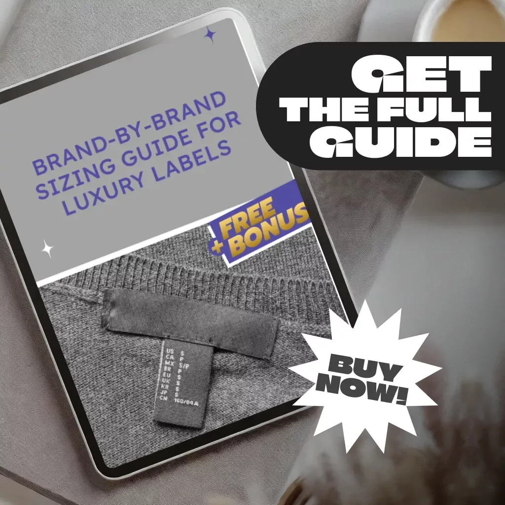 Brand-by-Brand Sizing Guide for Top Luxury Labels | Digital eBook for Designer Fashion Fit | Gucci, Chanel, Prada, Louis Vuitton Sizing Tips & Checklists | Luxury Shopping Guide