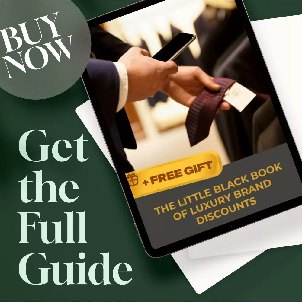 The Little Black Book of Luxury Brand Discounts | Digital Download Guide for Luxury Deals, Designer Sales, VIP Perks & Smart Shopping Secrets