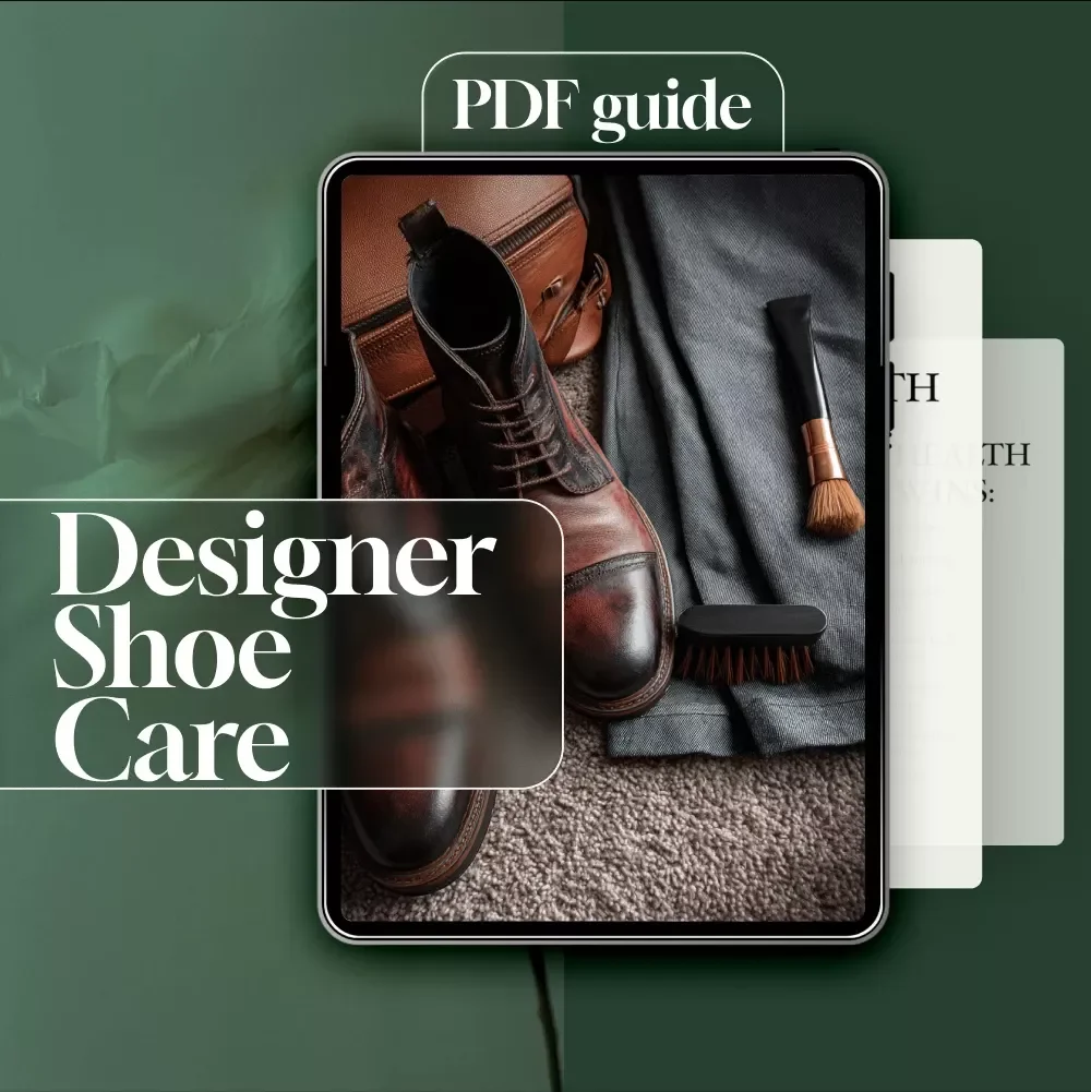 Designer Shoe Care & Maintenance Guide | Shoe Cleaning Checklist | Leather & Suede Care eBook | Digital Download for High-End Footwear