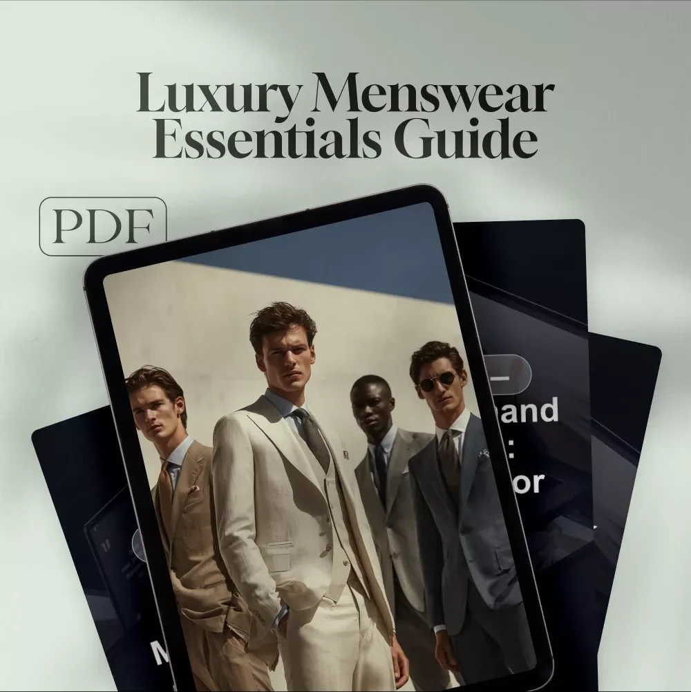 Luxury Menswear Essentials Guide | Digital Download for Men's Style | eBook, Checklist & Guide for Building a Timeless Wardrobe