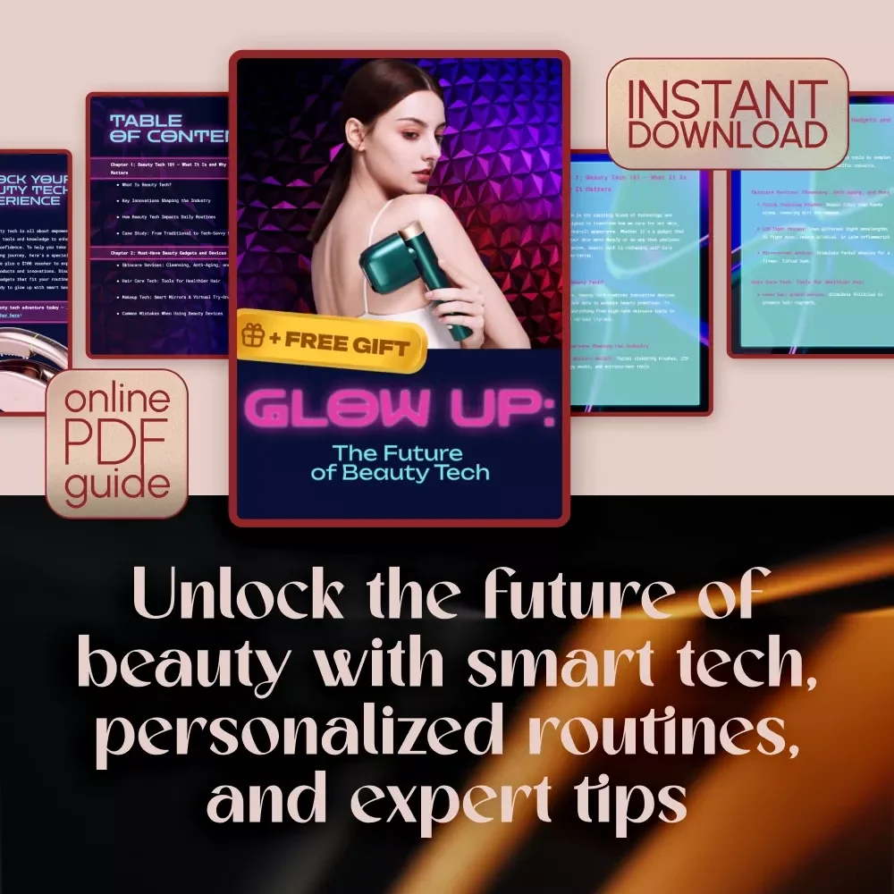 Glow Up: The Future of Beauty Tech | Digital Guide for Skincare Devices, AI Beauty, Smart Mirrors & More | Beauty Tech eBook Download
