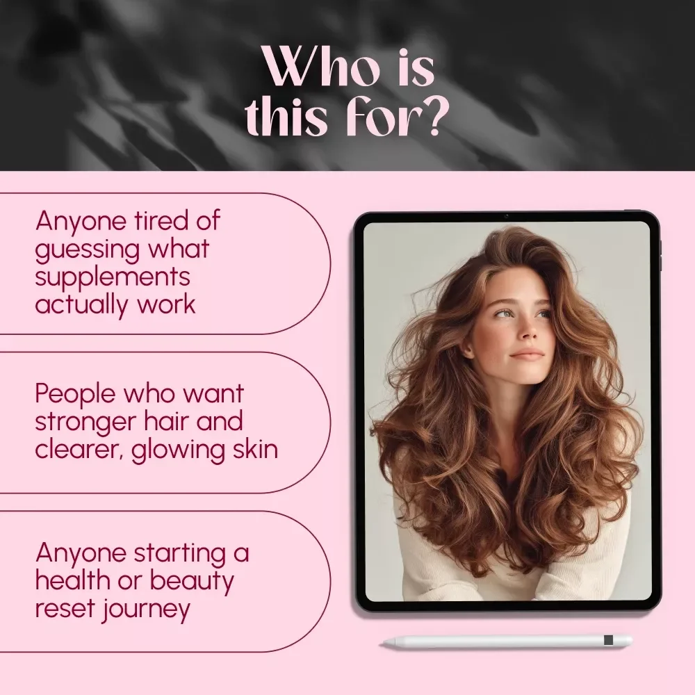 Glow & Grow: The Essential Vitamin Guide for Radiant Hair and Skin | Vitamins for Healthy Hair and Skin | Digital Wellness eBook | Glow Skin Guide