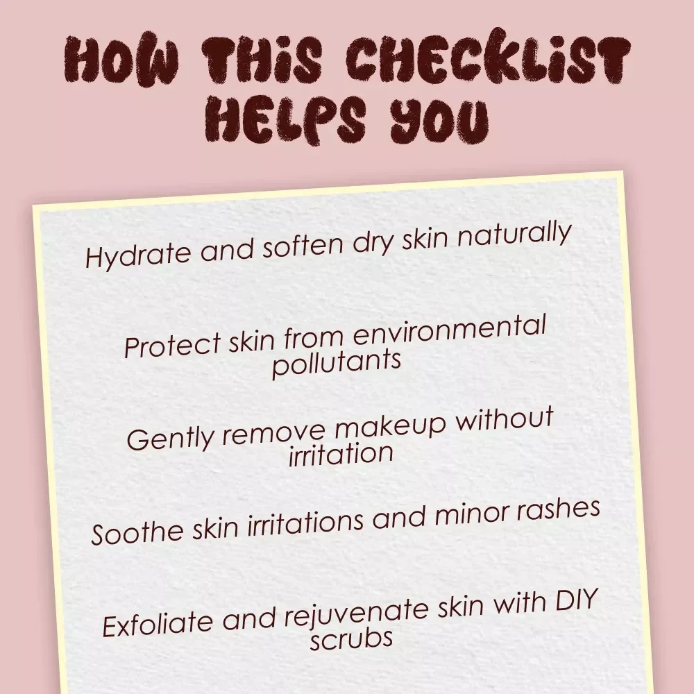 Glow Up with Coconut Oil Checklist - Unlock the Benefits of Coconut Oil for Skin