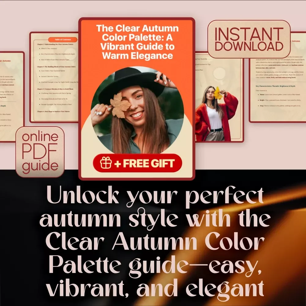 The Clear Autumn Color Palette: A Vibrant Guide to Warm Elegance - Embrace Your Season with Confidence