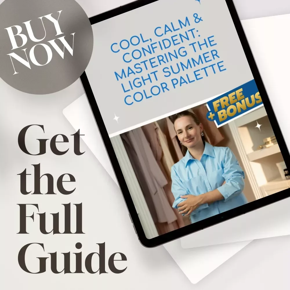 Cool, Calm & Confident: Mastering the Light Summer Color Palette | Light Summer Color Analysis Guide | Digital Style eBook
