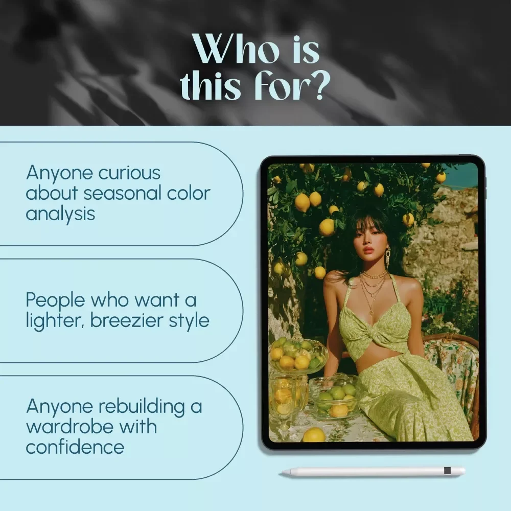Breezy & Bright: Mastering the Light Summer Color Palette for Effortless Style – Light Summer Color Palette Outfits Guide, Capsule Wardrobe & Styling Tips – Digital Download