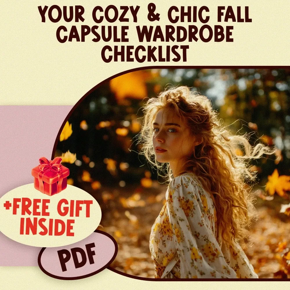Your Cozy & Chic Fall Capsule Wardrobe Checklist | Printable Fall Capsule Wardrobe PDF, Minimalist Closet Planner, Digital Download