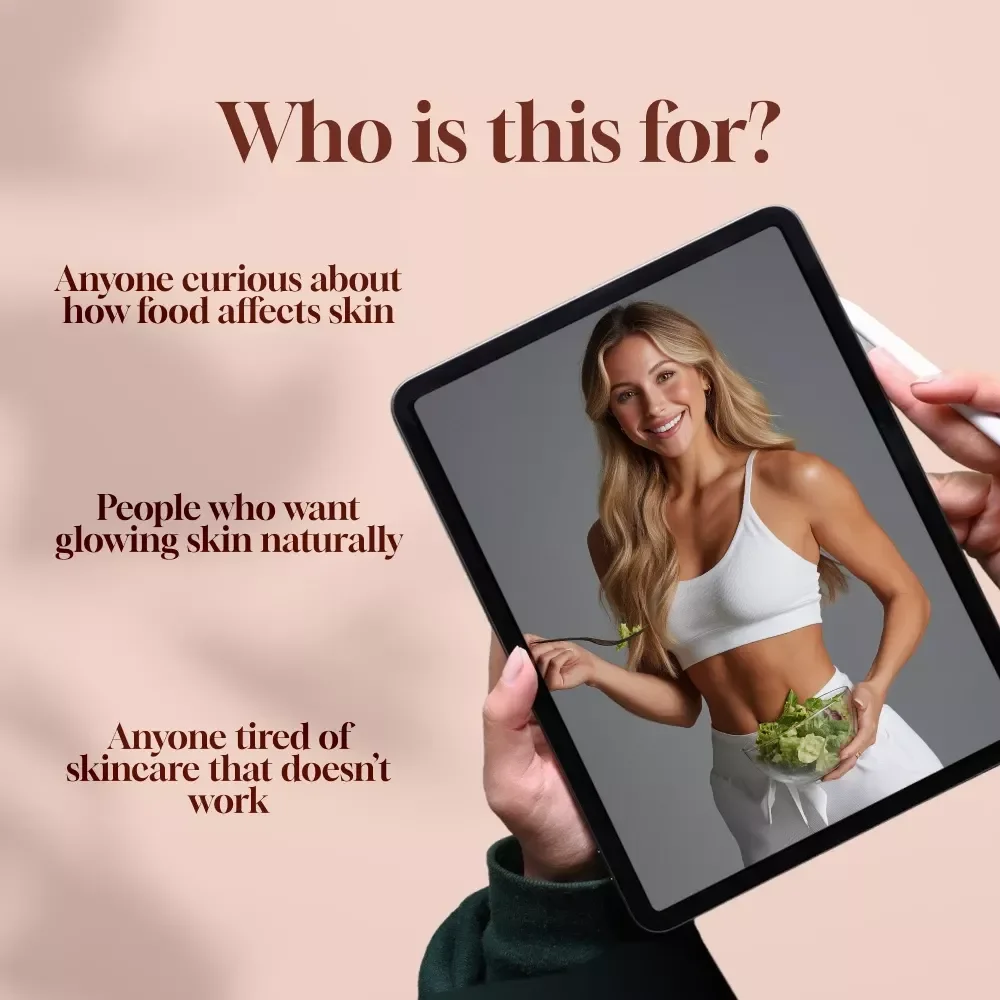 Glow From Within: The Skin-Loving Food Guide | Healthy Food for Glowing Skin eBook | Radiant Skin Digital Download | Glow Meal Plan