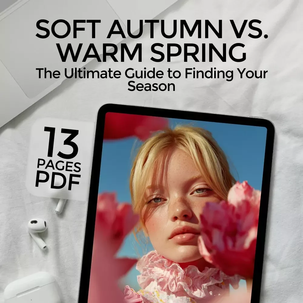 Soft Autumn vs. Warm Spring: The Ultimate Guide to Finding Your Season | Seasonal Color Analysis Guide | what season am i color analysis quiz eBook