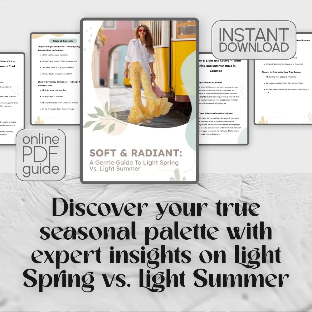 Soft & Radiant: A Gentle Guide to Light Spring vs. Light Summer – Discover Your True Seasonal Palette