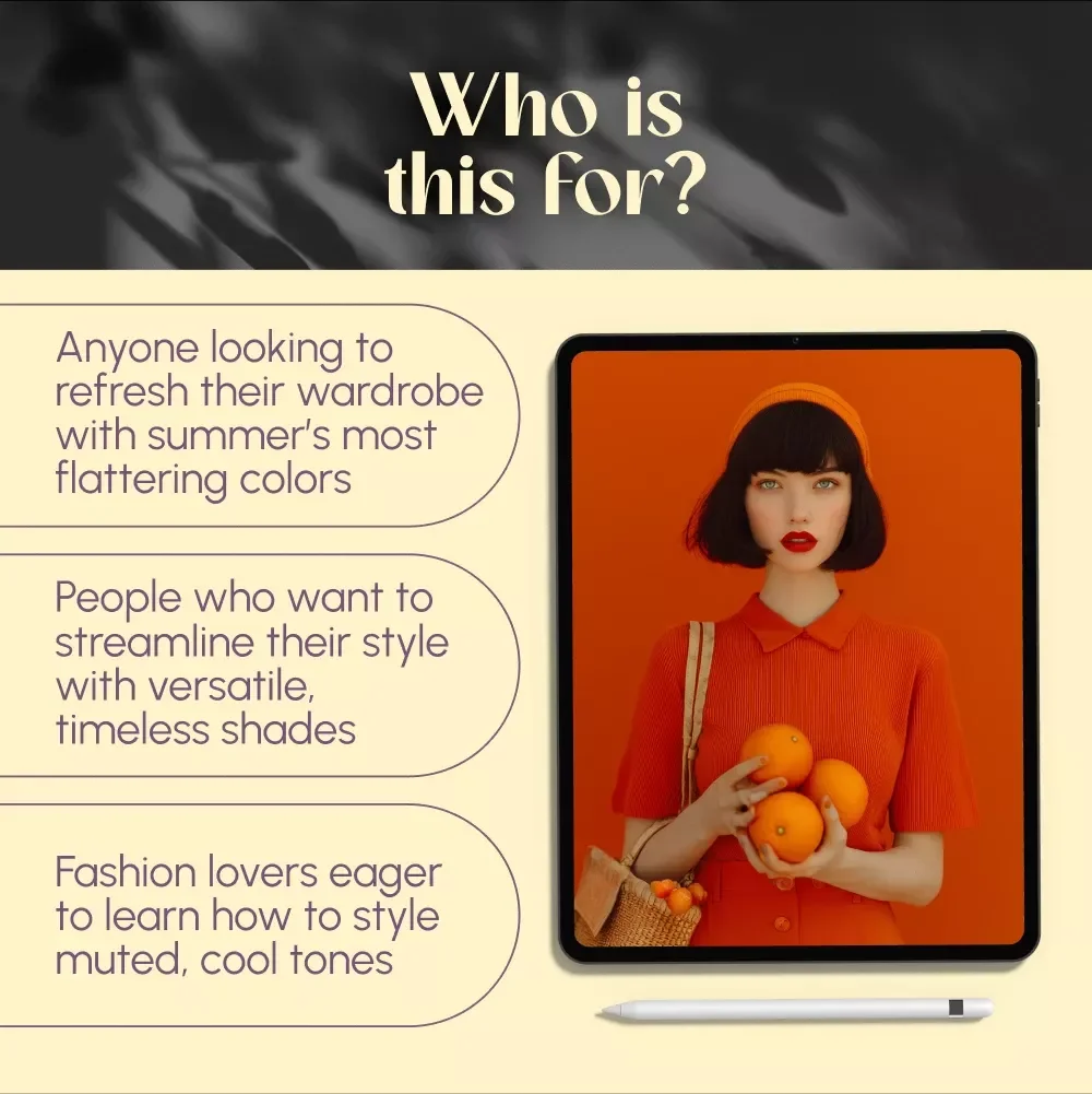 Sun-Kissed Style: A Fresh Guide to the Summer Color Palette - Digital Download for a Stylish Summer Wardrobe