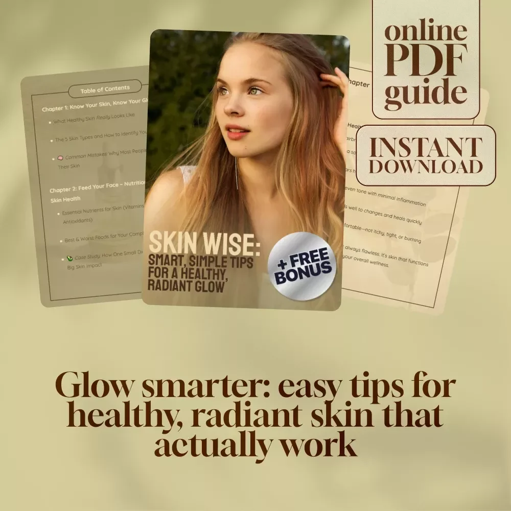 Skin Wise: Smart, Simple Tips for a Healthy, Radiant Glow – Digital Guide for Glowing Skin | Tips for Healthy Skin | Skincare eBook PDF