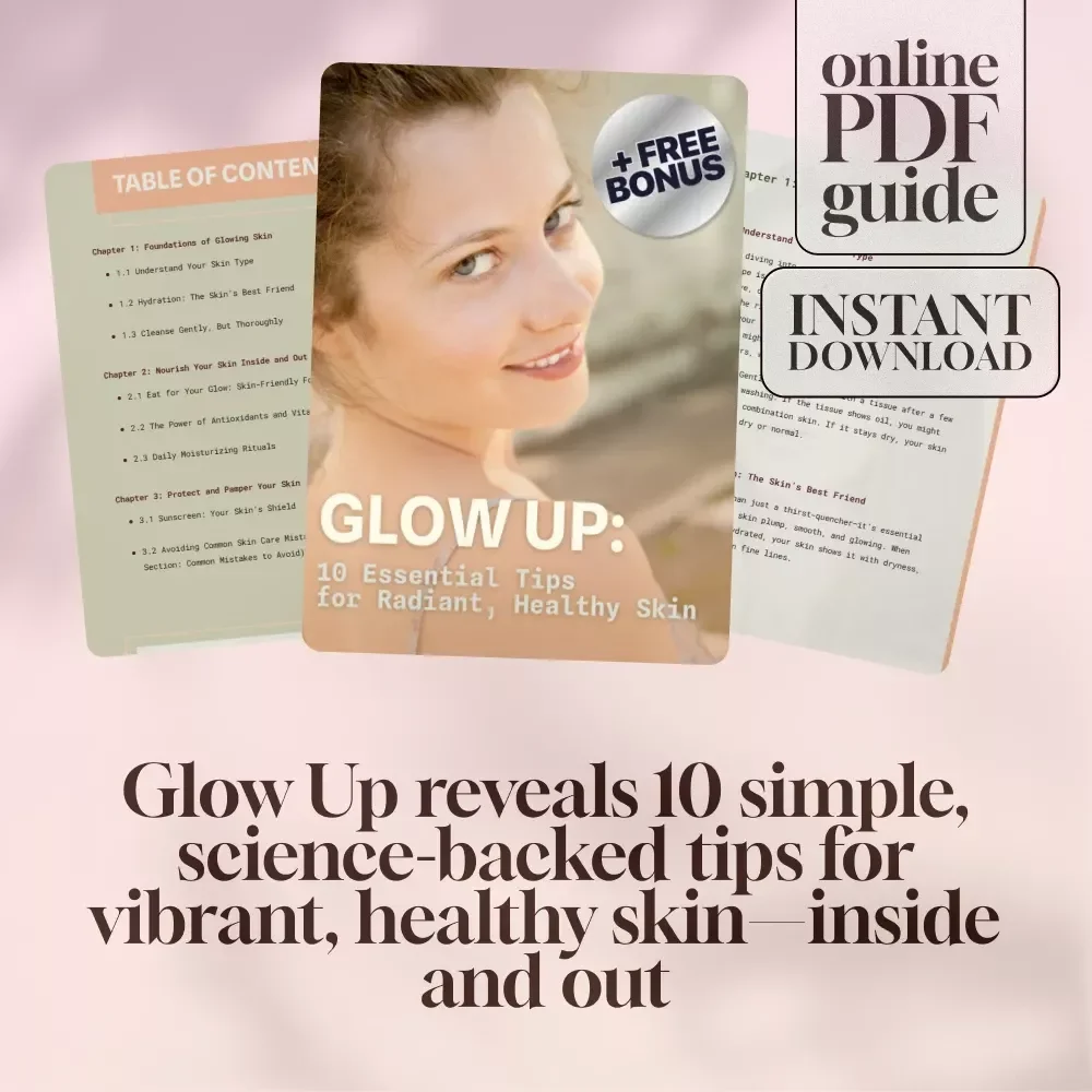 Glow Up: 10 Essential Tips for Radiant, Healthy Skin | Digital Skincare Guide | 10 Tips for Healthy Glowing Skin eBook PDF