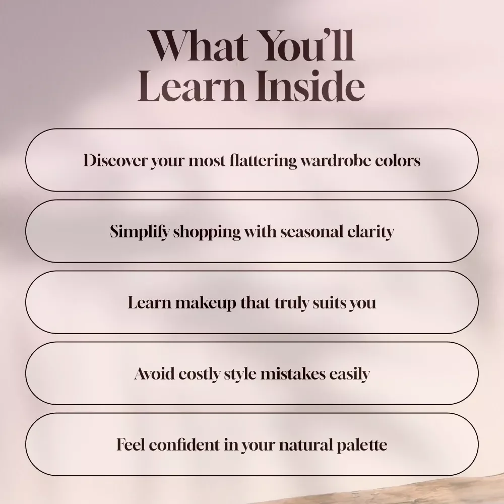 Step into Your Style with True Autumn Confidence | Digital Guide for True Autumn Colors | Seasonal Color Analysis PDF