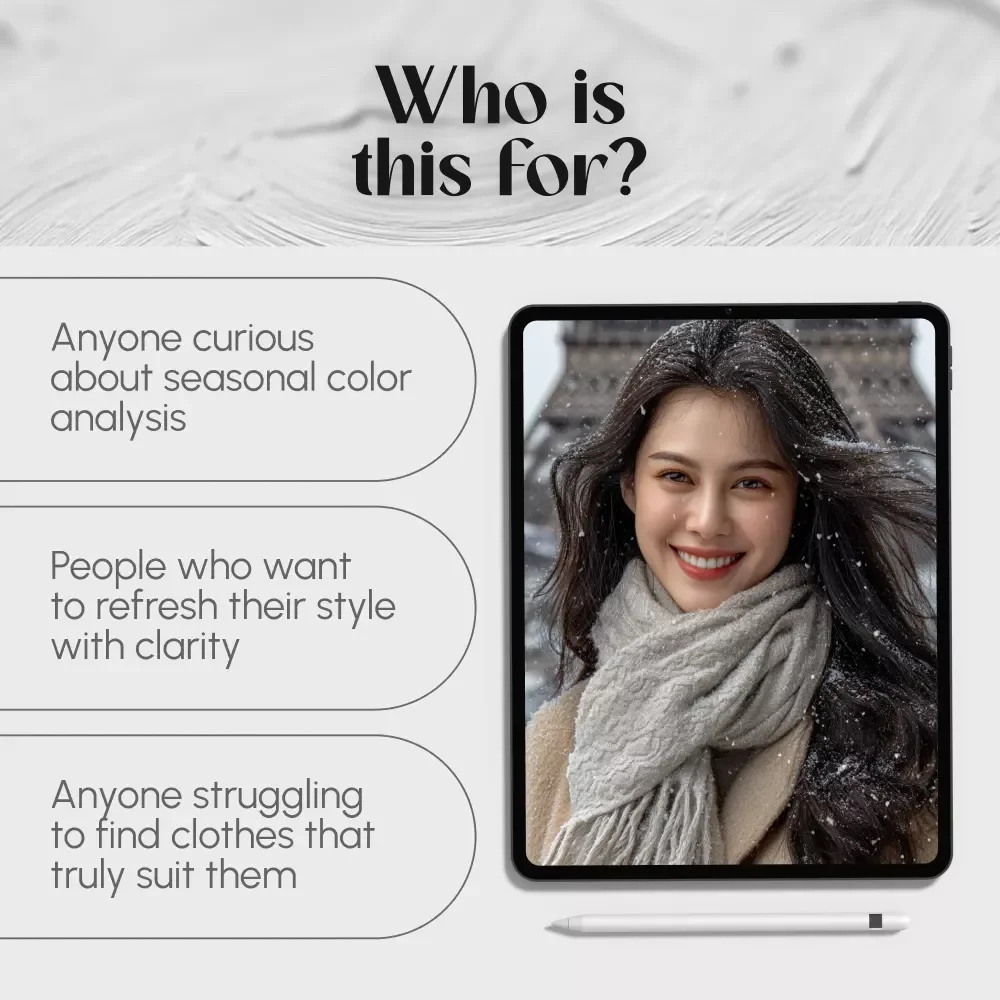 A Guide to Soft Winter Color Analysis | Digital Download for Personal Color Analysis, Wardrobe Planning & Style Transformation