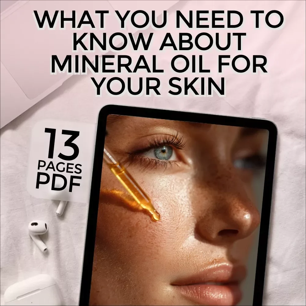 What You Need to Know About Mineral Oil for Your Skin – Skincare Guide eBook | Is Mineral Oil Good for Your Skin? | Digital Download
