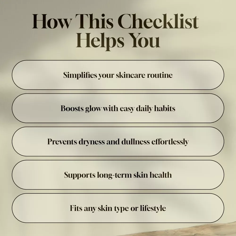 Glowing Skin, Happy You! — Your Ultimate Healthy Skin Routine Checklist | Healthy Skin Routine PDF, Skincare Guide, Daily Checklist, Digital Self-Care Download