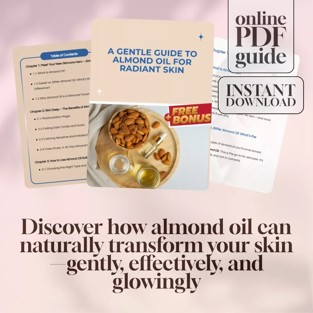 A Gentle Guide to Almond Oil for Radiant Skin – Digital Skincare Guide, Almond Oil for Skin, Natural Beauty eBook, Holistic Glow Checklist