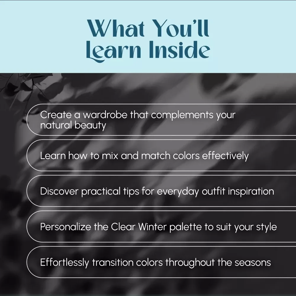 Crystal Clear: Mastering the Clear Winter Color Palette Guide - Color Palette for Clear Winter Wardrobe & Style