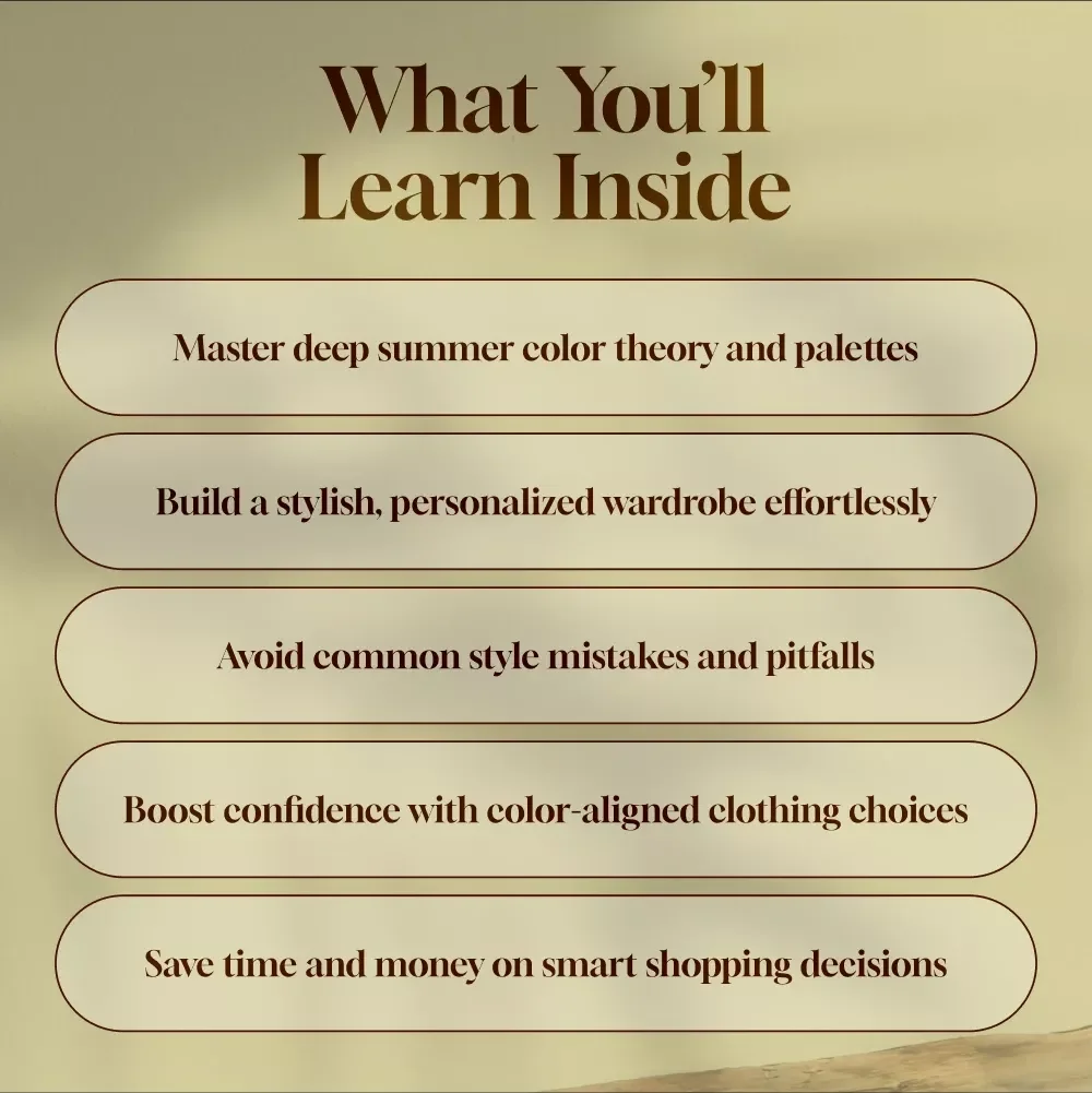 Bold & Balanced: Deep Summer Color Harmony Guide - Discover Your Perfect Deep Summer Palette & Style