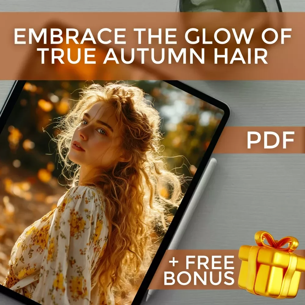 Embrace the Glow of True Autumn Hair | Digital Guide for True Autumn Hair Color Tips, Shades & Styling Inspiration