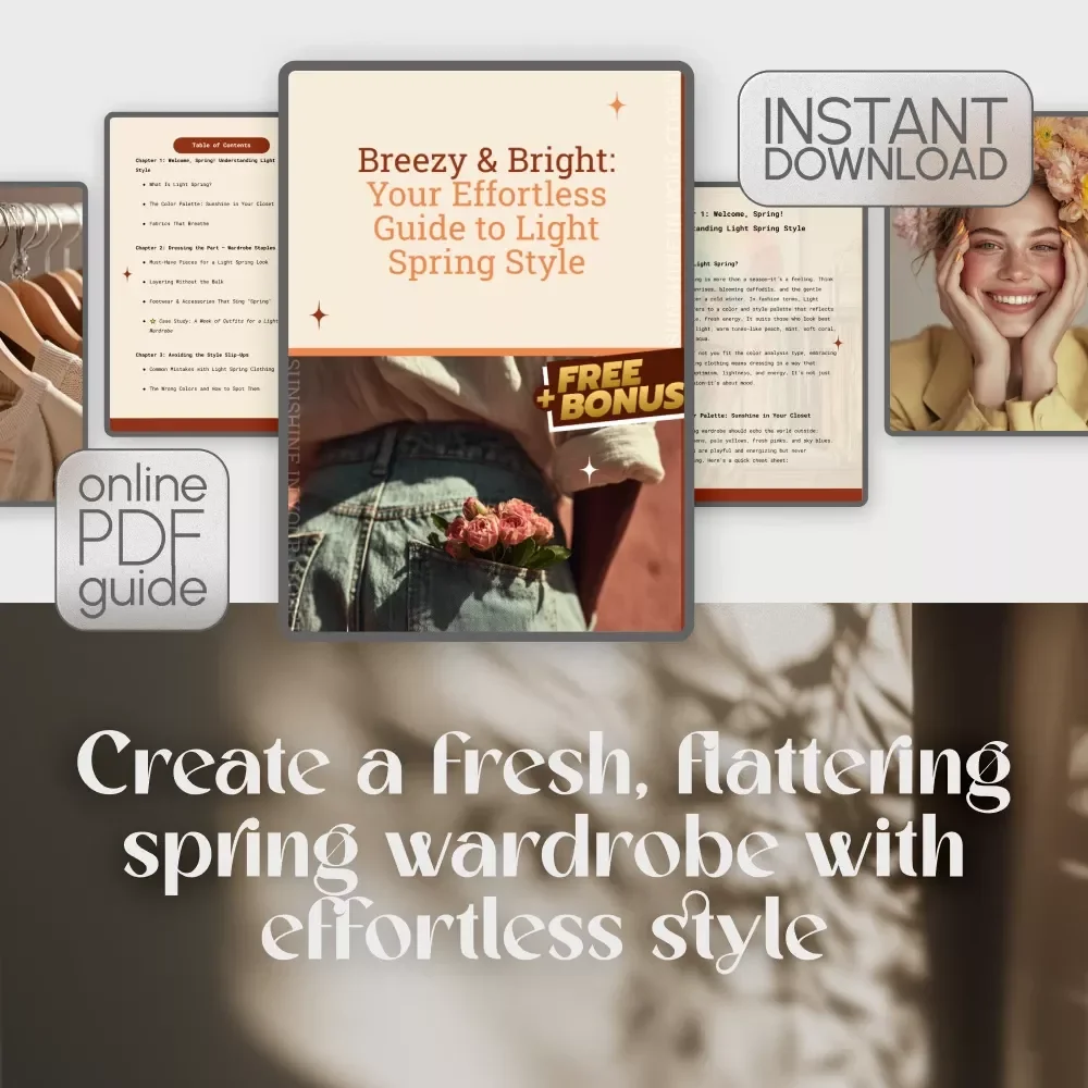 Breezy & Bright: Your Effortless Guide to Light Spring Style | Digital Guide for Light Spring Clothing, Capsule Wardrobe, and Outfit Inspiration
