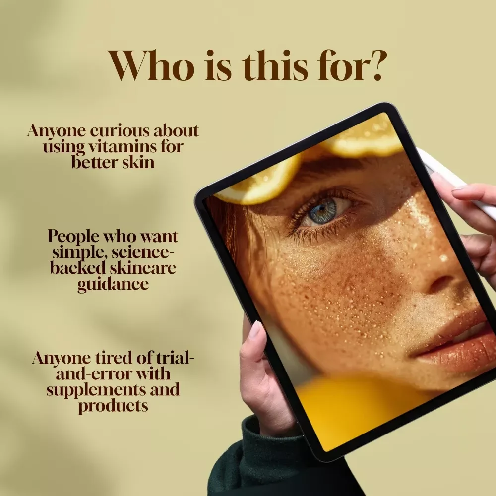 Vitamin Vitality: Unlock the Secrets to Radiant, Healthy Skin | Best Vitamins for Skin Guide | Glow Skincare eBook Download