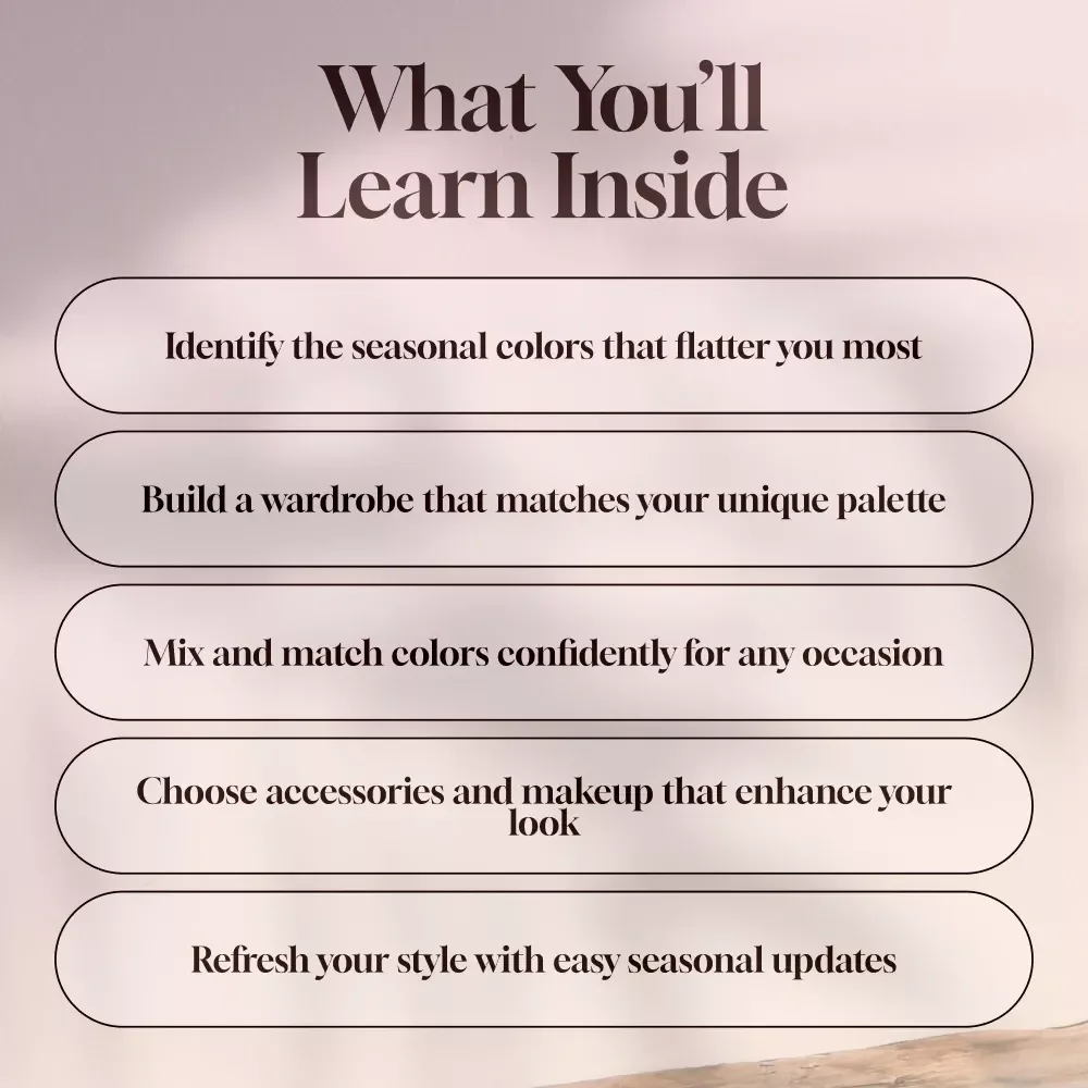 Seasons of Style: Unlocking the Magic of Color Theory in Fashion | Digital Guide for Fashion Seasons & Color Theory Lovers