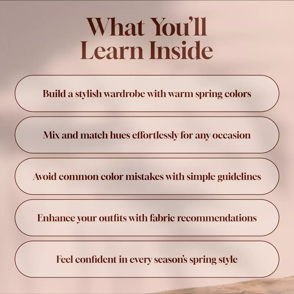 Find Your Glow in the Warm Spring Palette: A Complete Guide to Building Your Wardrobe with Warm Spring Color Palette Clothes