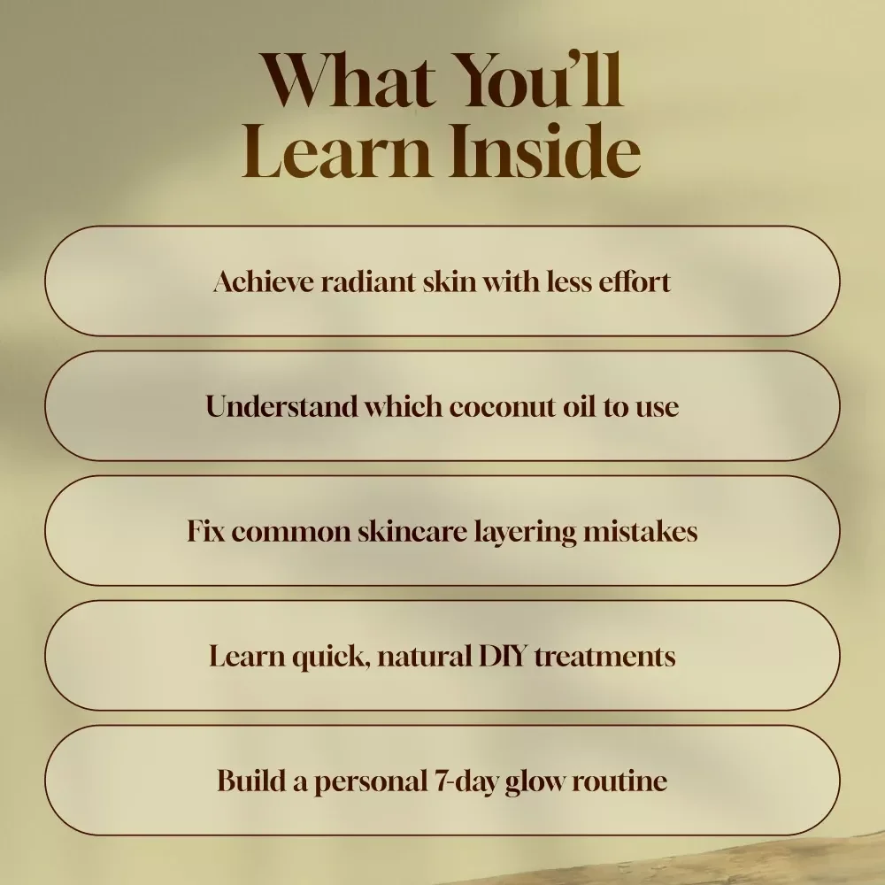 Your Simple Guide to Skin Health the Tropical Way | Digital Skincare Guide Featuring Coconut Oil for Skin | eBook, Checklist & DIY Recipes