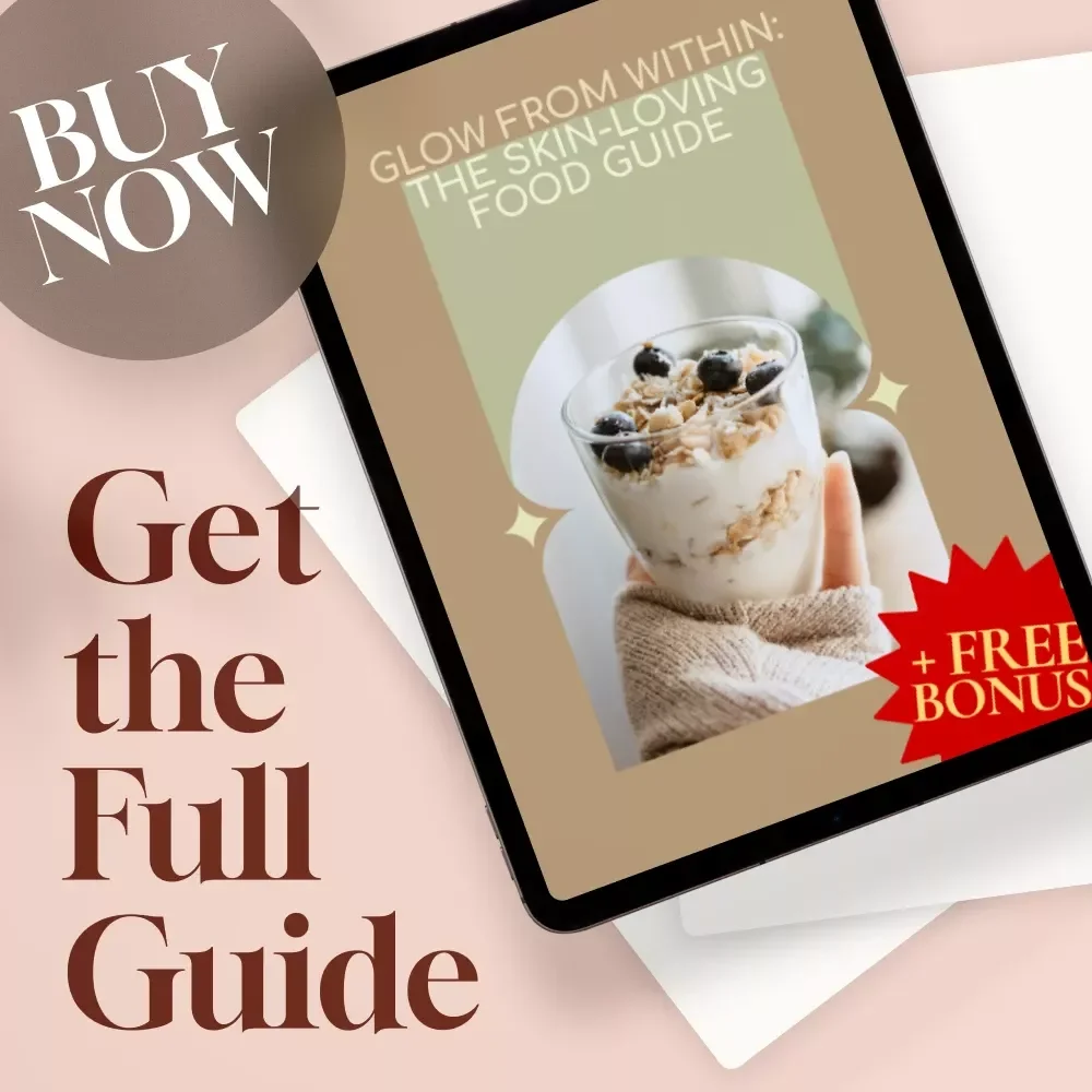 Glow From Within: The Skin-Loving Food Guide | Healthy Food for Glowing Skin eBook | Radiant Skin Digital Download | Glow Meal Plan