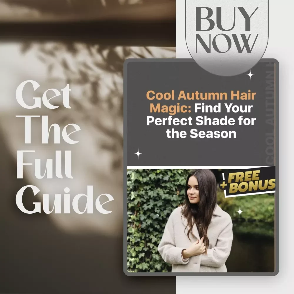 Cool Autumn Hair Magic: Find Your Perfect Shade for the Season | Digital Hair Color Guide for Cool Autumn Hair Colors, Fall Hair Color eBook, Seasonal Shade Checklist