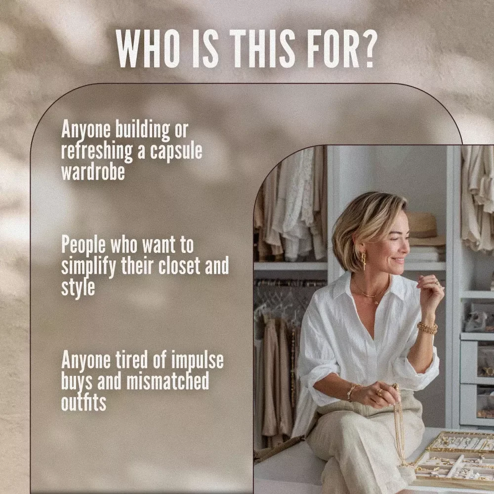 Capsule Wardrobe Color Palette Checklist: Build a Closet That Mixes, Matches & Wows | Digital Download for Capsule Wardrobe Planning, Color Harmony, and Outfit Coordination