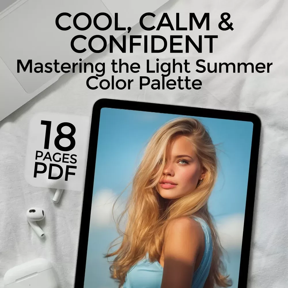 Cool, Calm & Confident: Mastering the Light Summer Color Palette | Light Summer Color Analysis Guide | Digital Style eBook