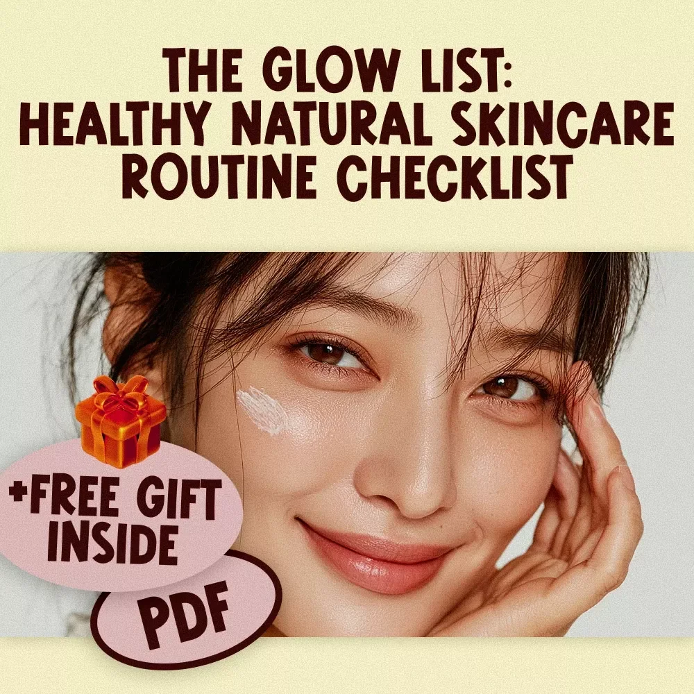 The Glow List: Healthy Natural Skincare Routine Checklist | Digital Download for Glowing Skin | Self-Care Skincare Guide & Printable