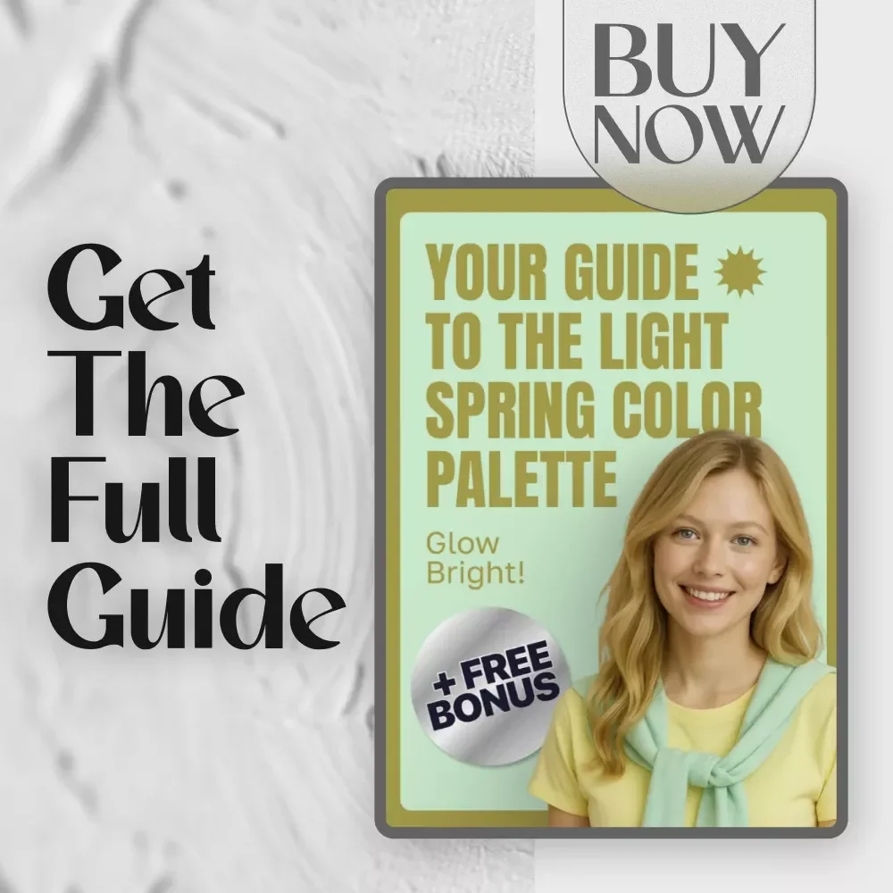 Glow Bright: Your Guide to the Light Spring Color Palette | Digital Download Guide for Seasonal Color Analysis, Wardrobe, and Style