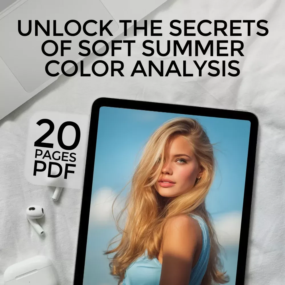 Unlock the Secrets of Soft Summer Color Analysis – Printable Guide for Seasonal Color Analysis, Soft Summer Color Palette, Personal Style eBook