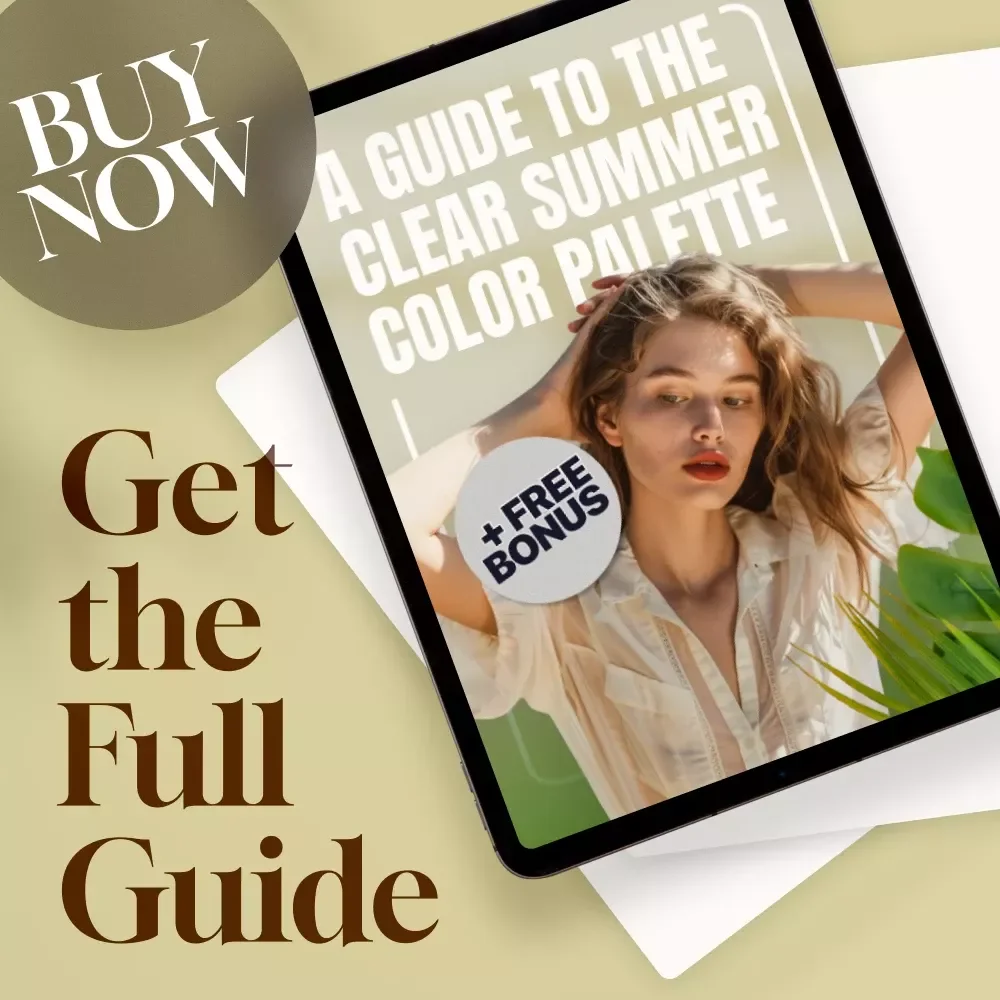 A Guide to the Clear Summer Color Palette – Seasonal Color Analysis Digital Download | Clear Summer Color Palette eBook & Style Guide