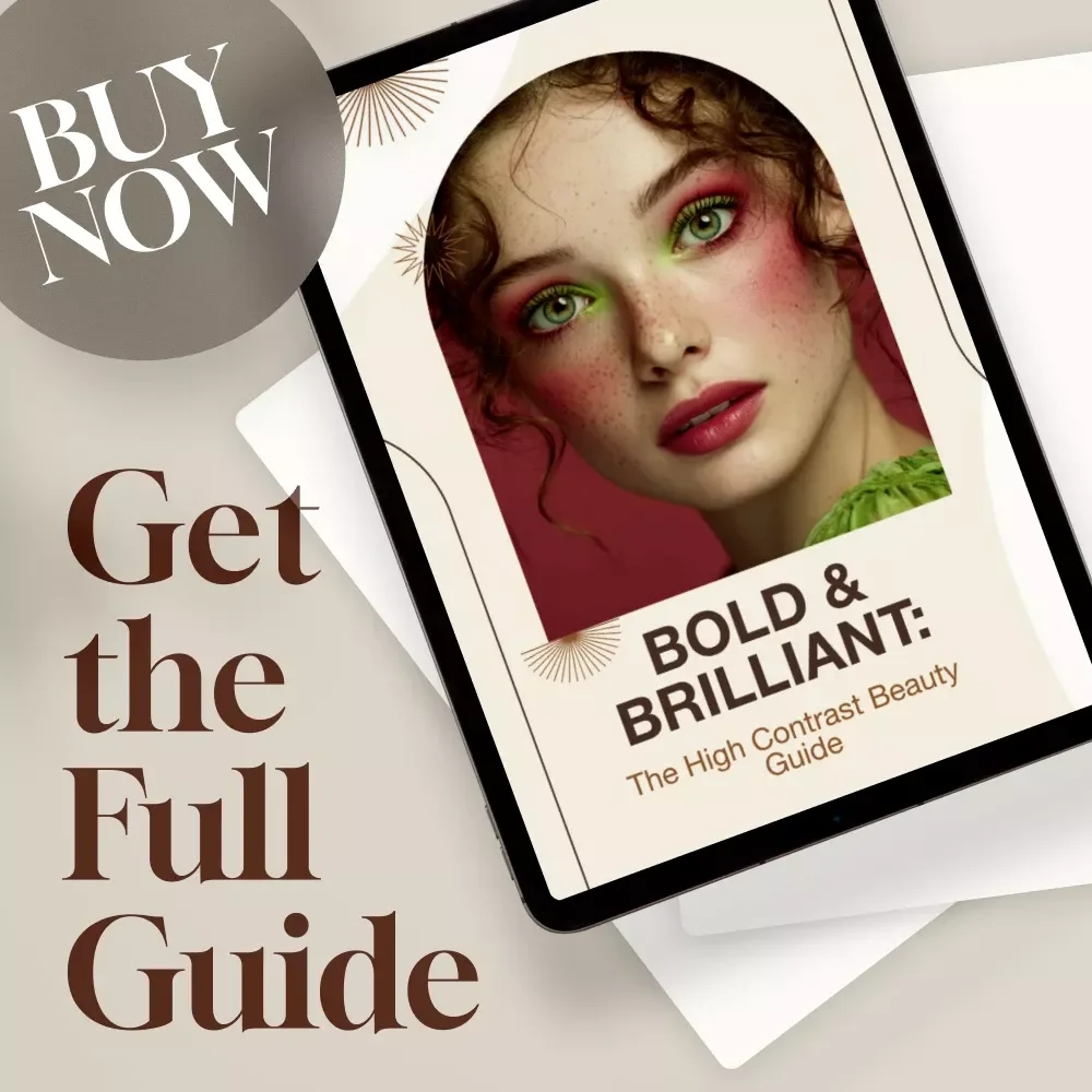 Bold & Brilliant: The High Contrast Beauty Guide | Digital Download | High Contrast Beauty eBook for Power Color Matching, Styling & Makeup Tips